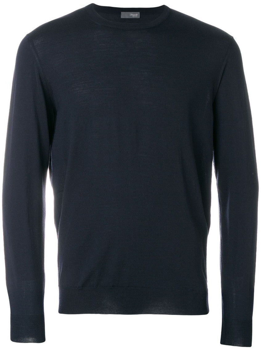 Navy Blue Logo Detail Sweater 1