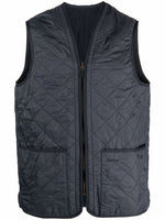 Navy Blue Quilted Vest 1