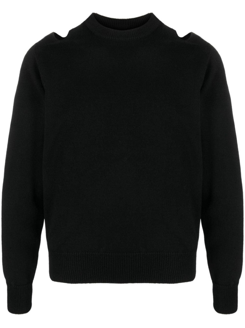 Black Logo Knit Sweater 1