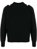 Black Logo Knit Sweater 1