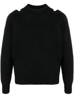 Black Logo Knit Sweater 1