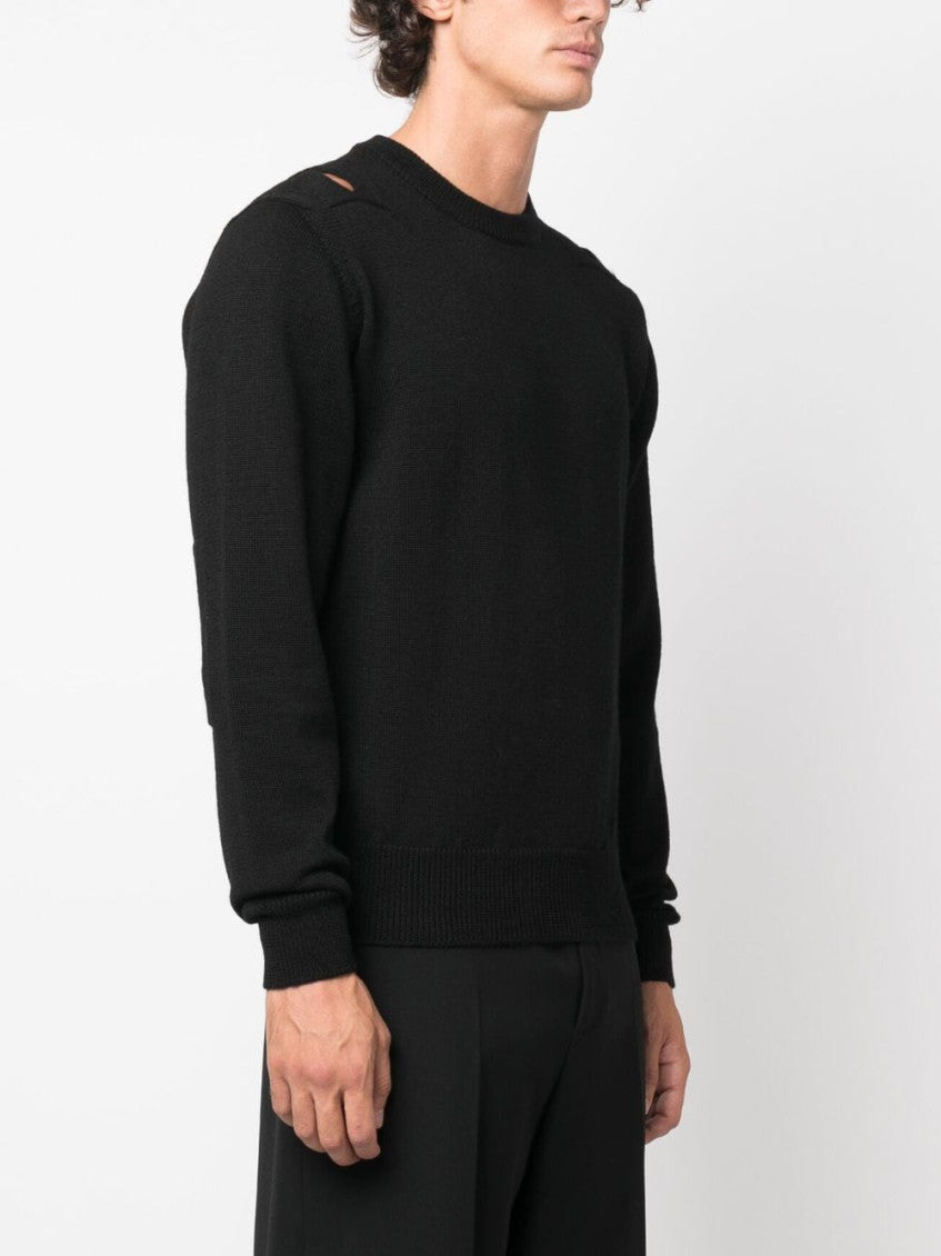 Black Logo Knit Sweater 3