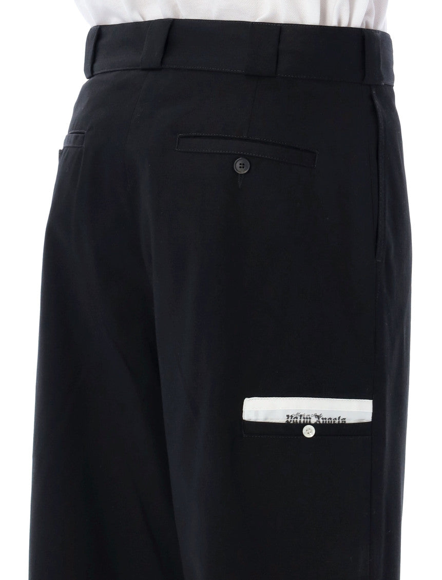 Black Sartorial Waist Pants 3
