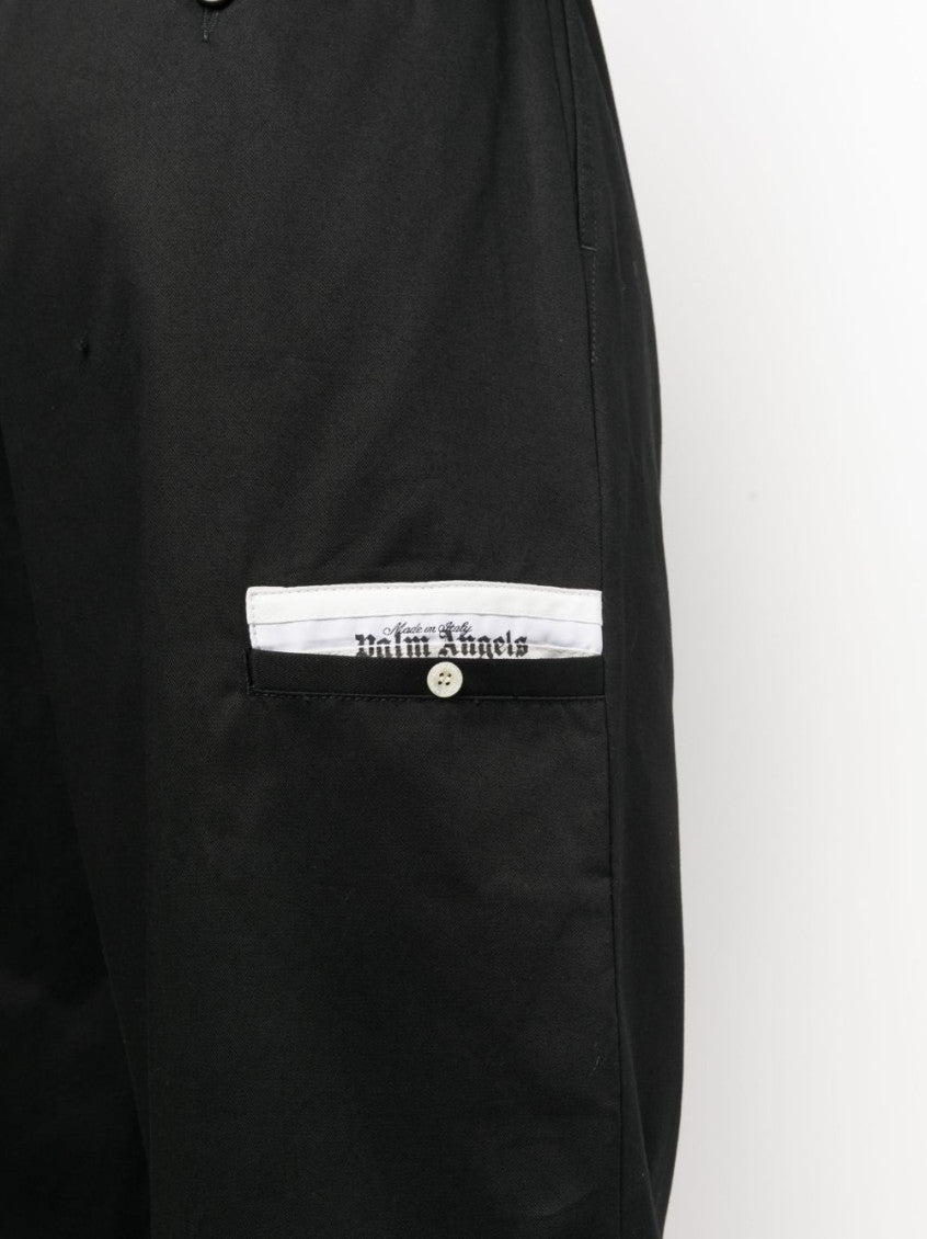 Black Sartorial Waist Pants 4