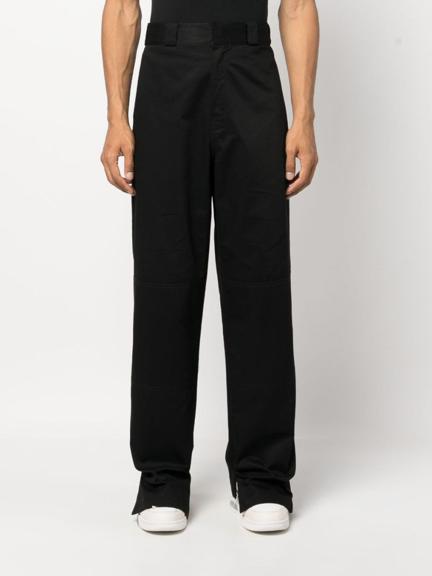 Black Sartorial Waist Pants 5