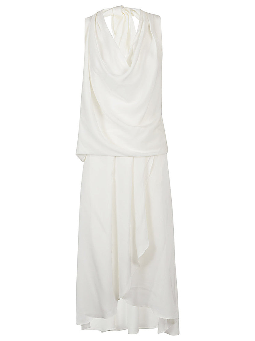 White Worth Ave silk short dress 1