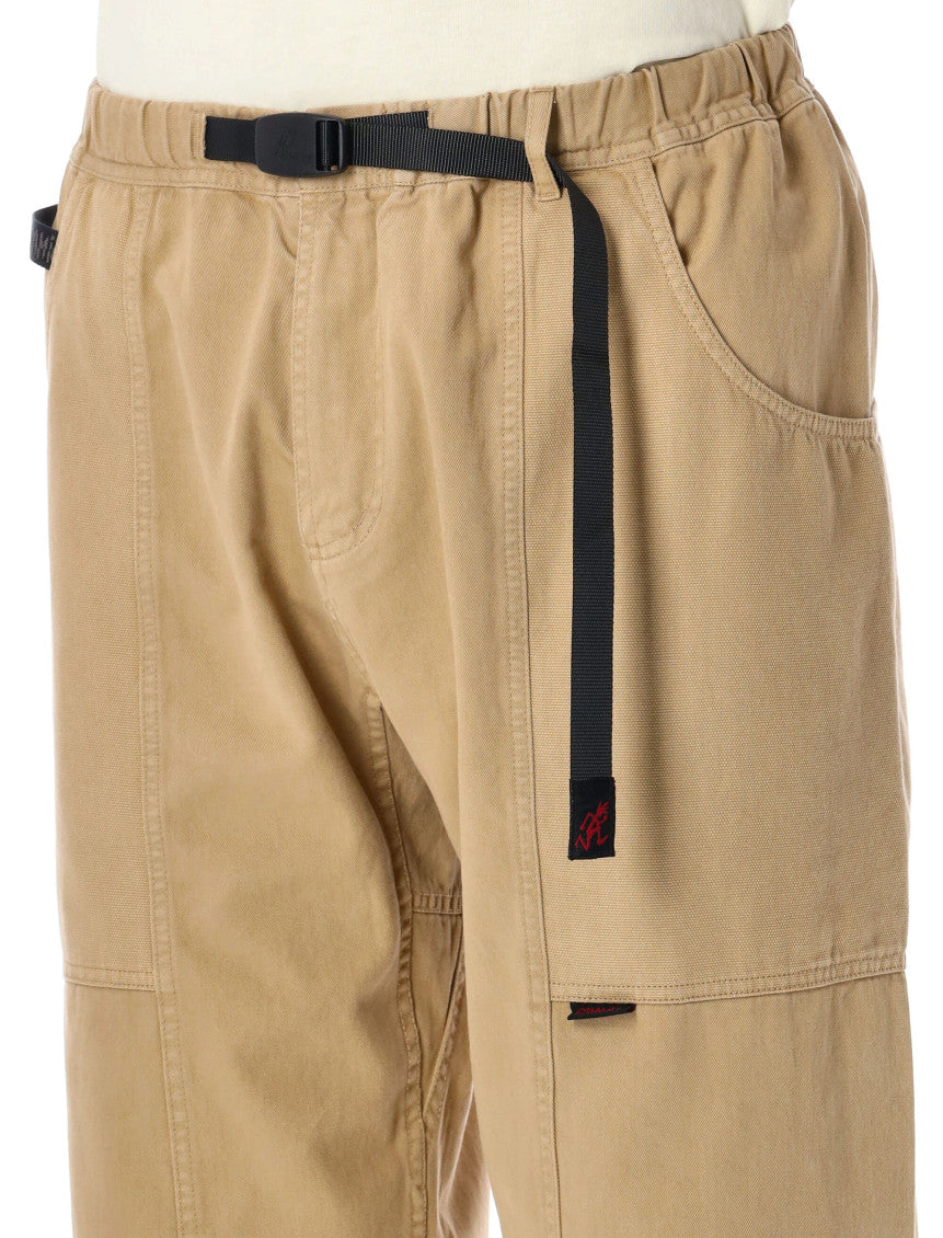 Khaki Belted Straight-Leg Trousers 3