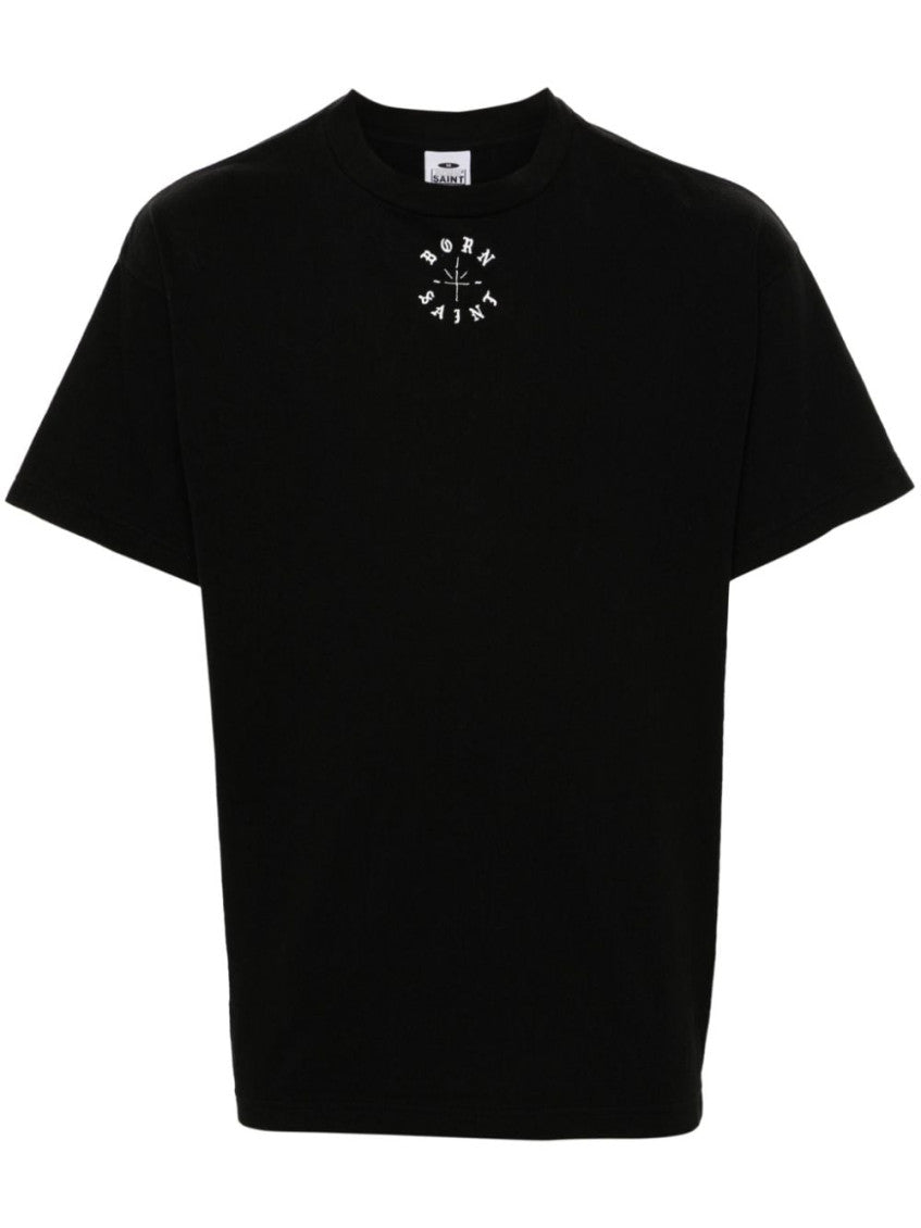 Black Crewneck Logo Print T-shirt 1