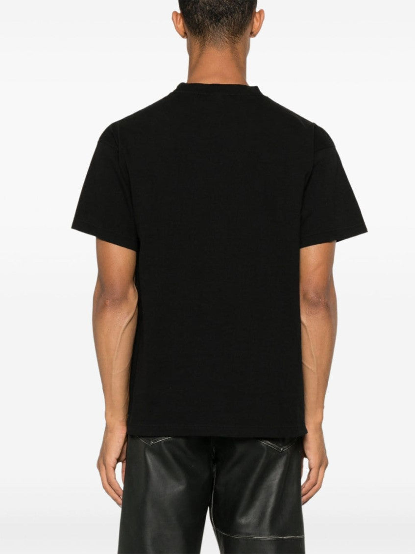 Black Crewneck Logo Print T-shirt 3