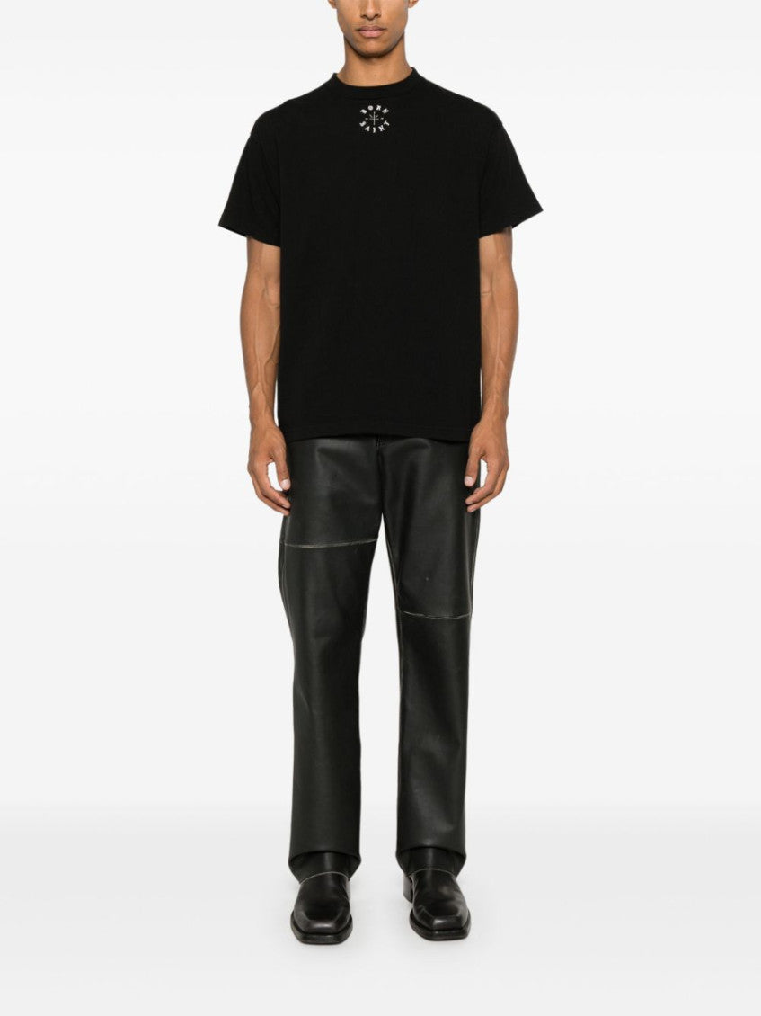Black Crewneck Logo Print T-shirt 5
