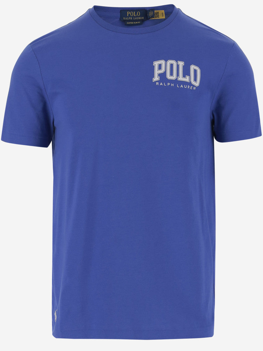 Blue Crewneck Logo T-Shirt 1