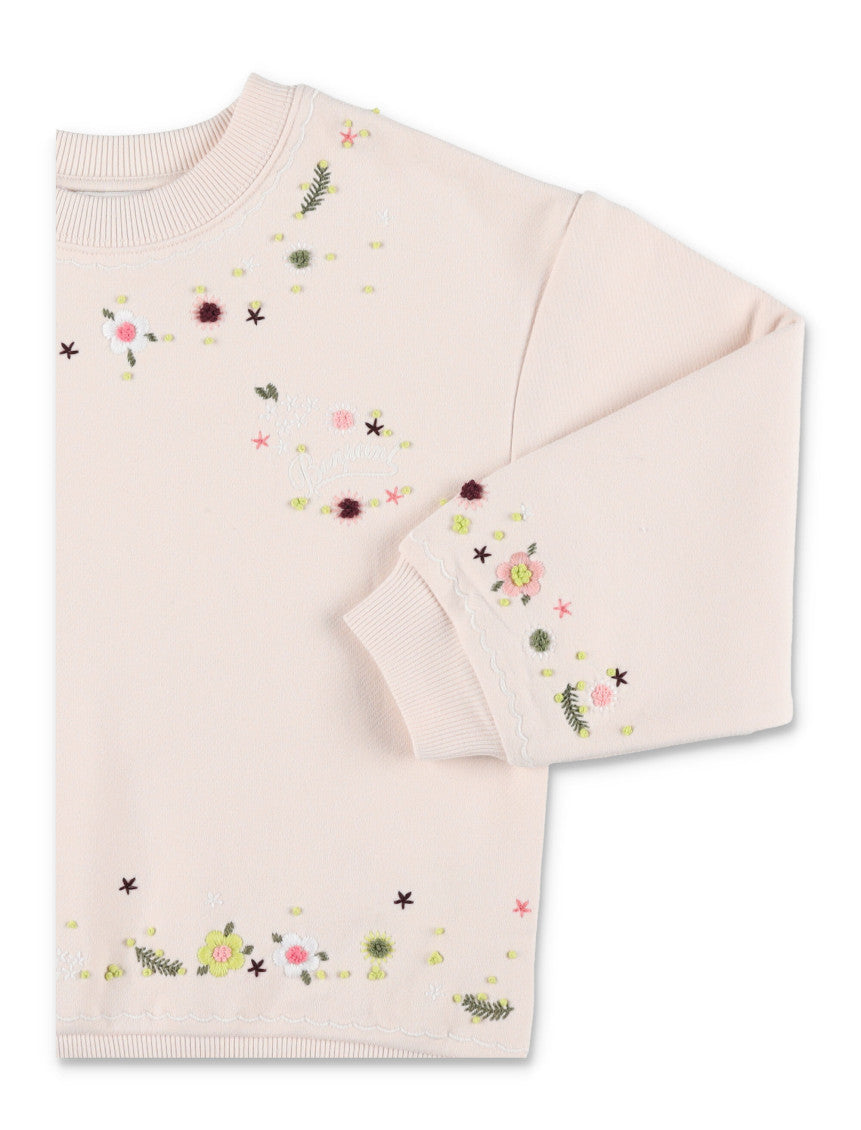 Kids Pink Floral Sweatshirt 2
