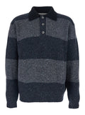 Grey Shirt Collar Sweater 1