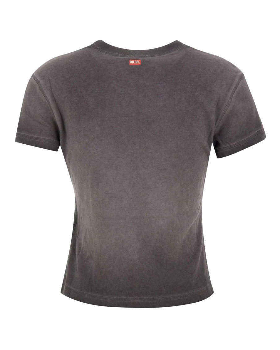Grey Graphic Crew Neck T-Shirt 2