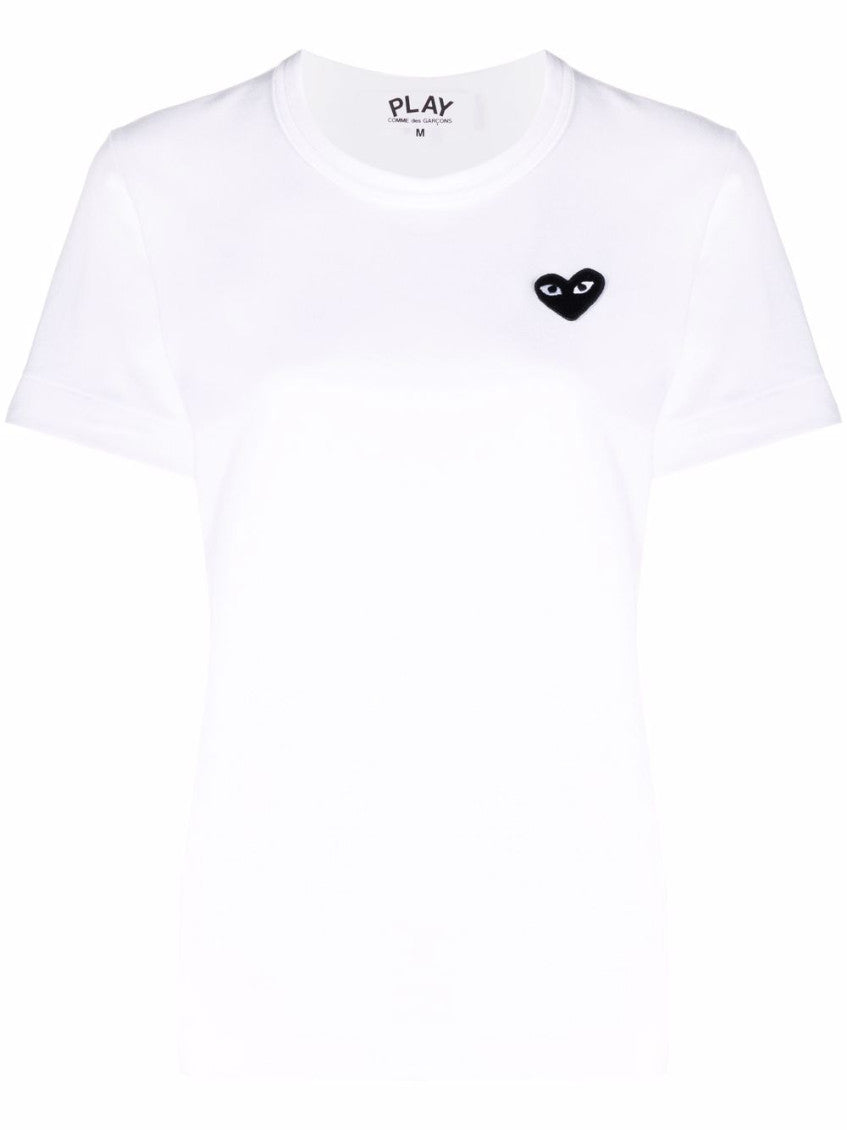 White Logo Crew Neck T-Shirt 1