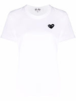 White Logo Crew Neck T-Shirt 1