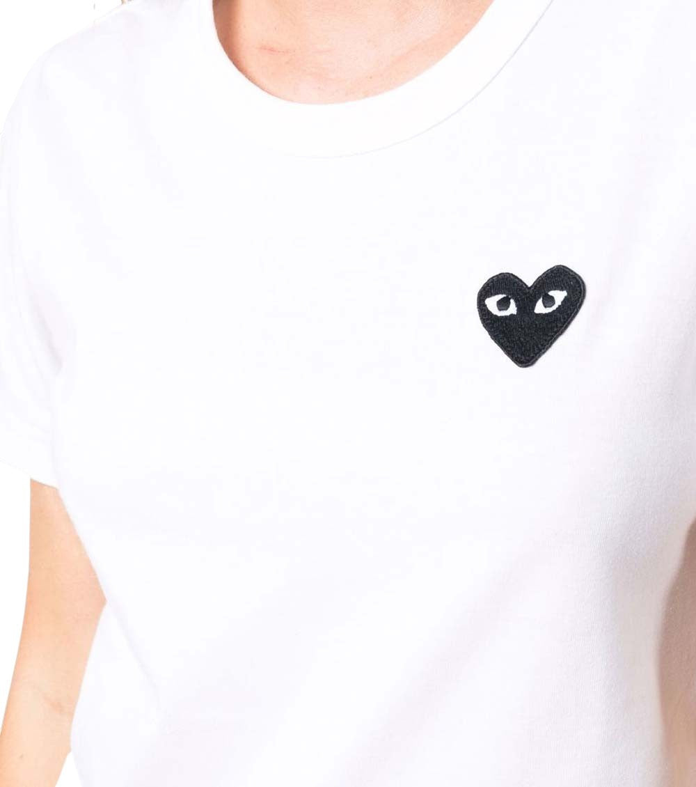 White Logo Crew Neck T-Shirt 4