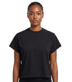 Black Solid Crew Neck T-Shirt 1