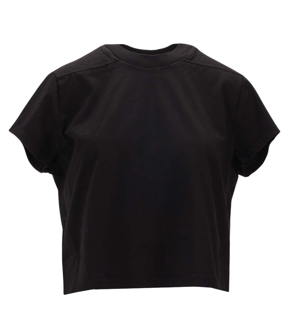 Black Solid Crew Neck T-Shirt 3