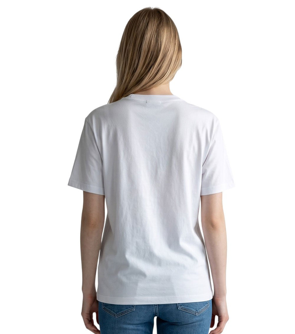 White Graphic Crew Neck T-Shirt 2
