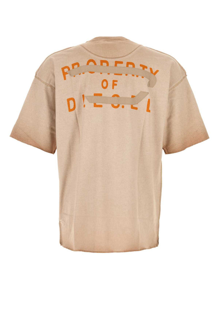Beige Logo T-Shirt 2