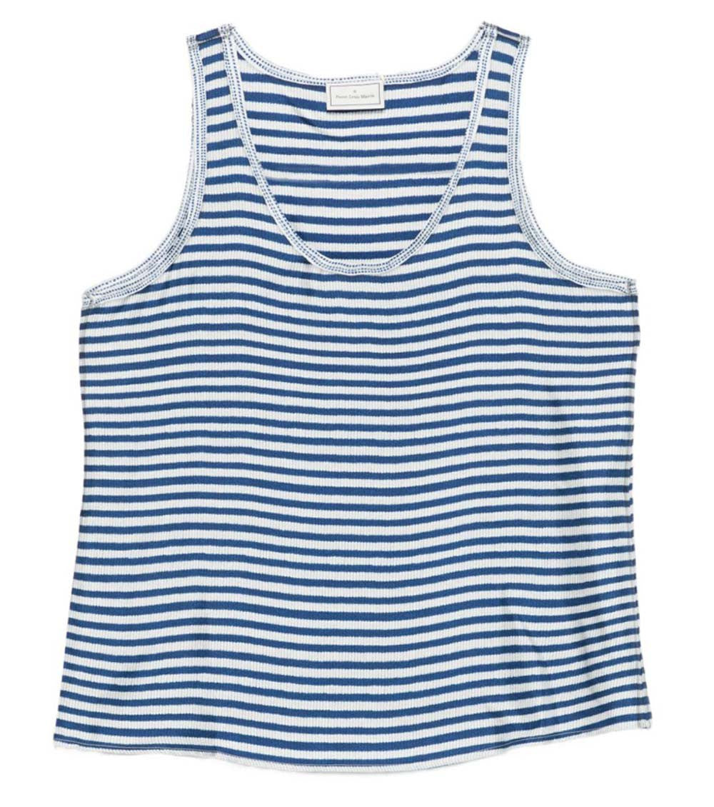 Sky Blue Stripes Tank Top 1