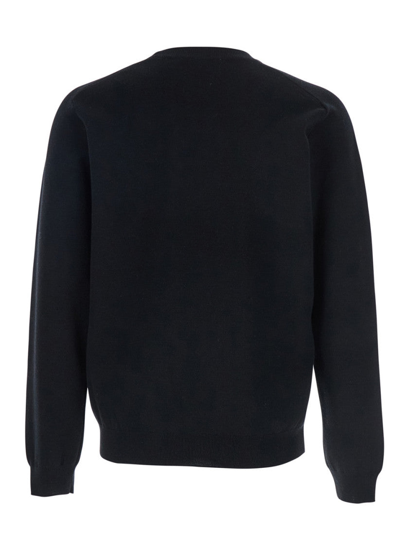 Black Crew Neck Sweater 2