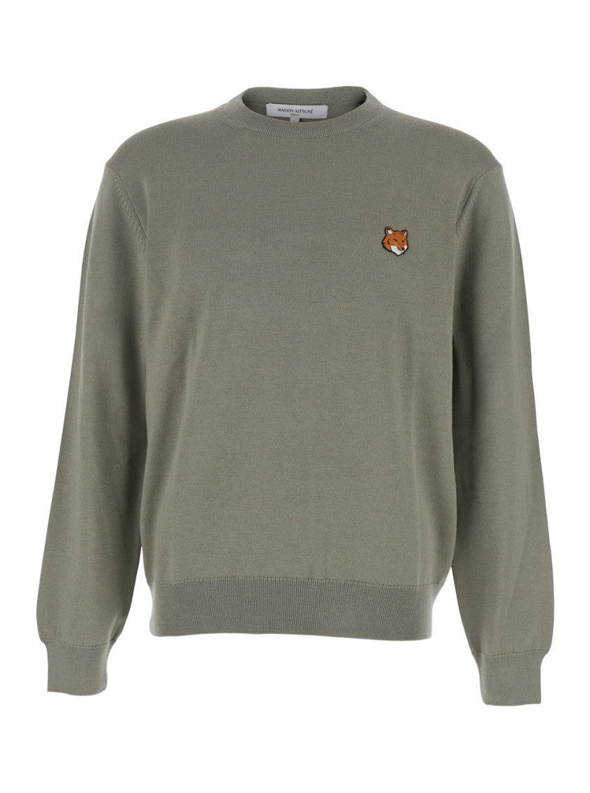 Olive Crew Neck Sweater 1