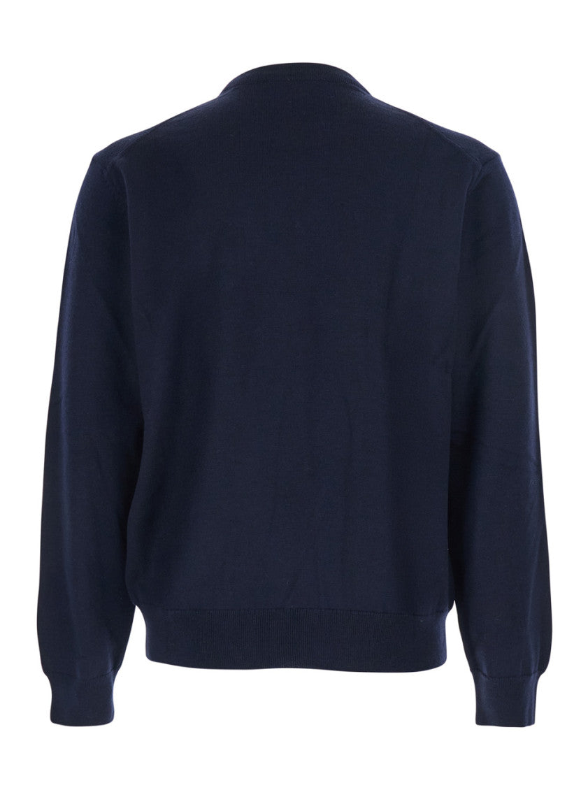 Navy Blue Logo Sweater 2