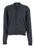 Dark Grey Solid Cardigan 1