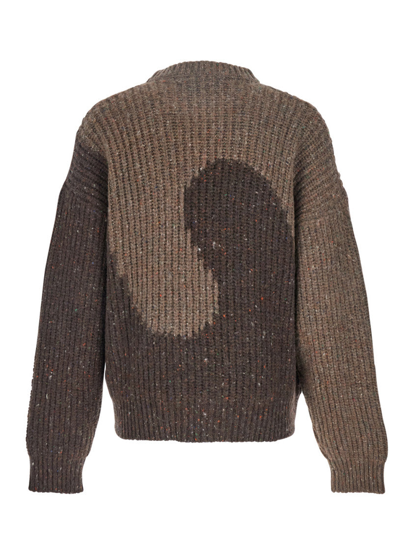 Brown Crew Neck Sweater 2