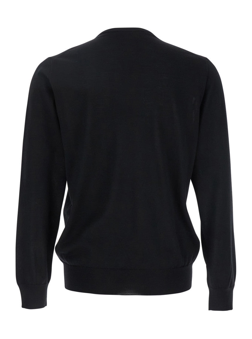Black Crew Neck Sweater 2