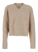 Beige V Neck Sweater 1