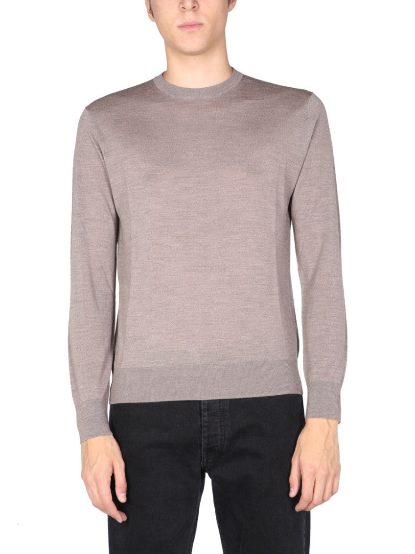 Light Grey Solid Sweater 1