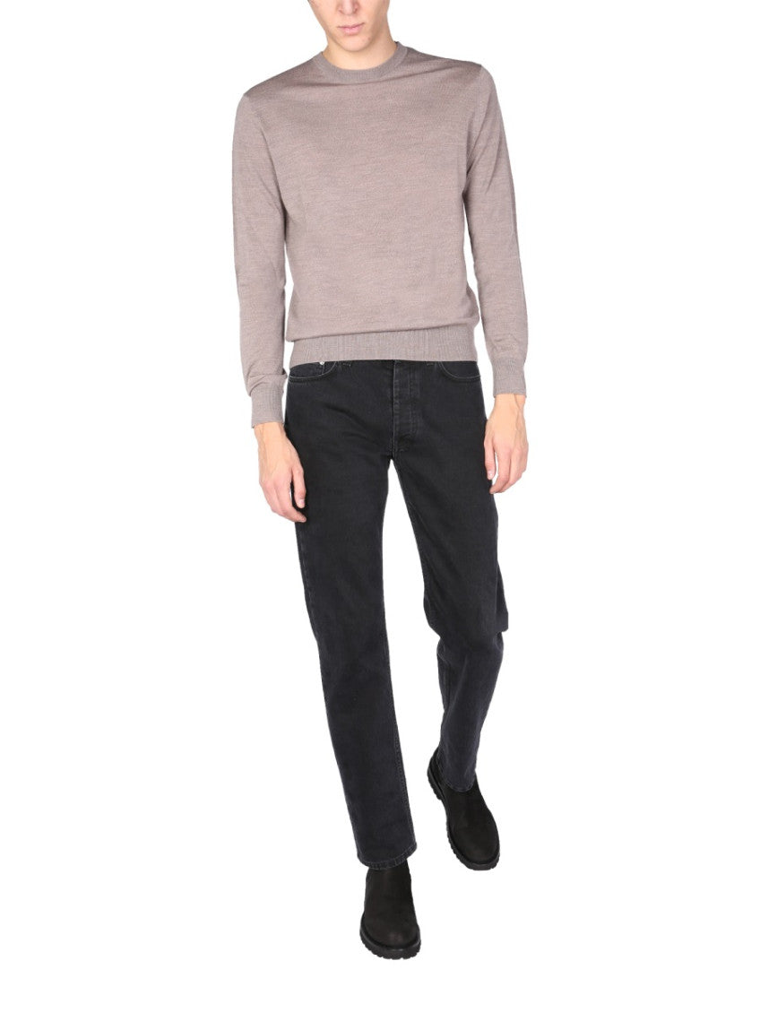 Light Grey Solid Sweater 2