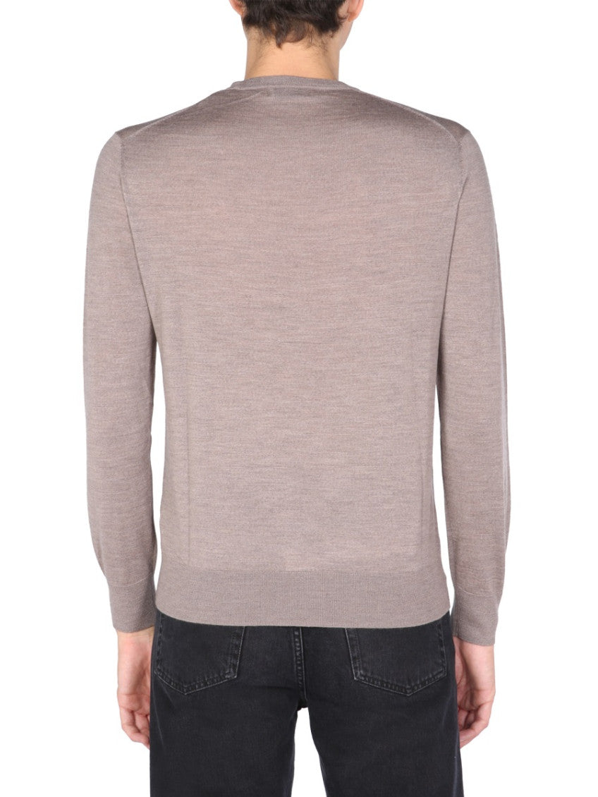 Light Grey Solid Sweater 3