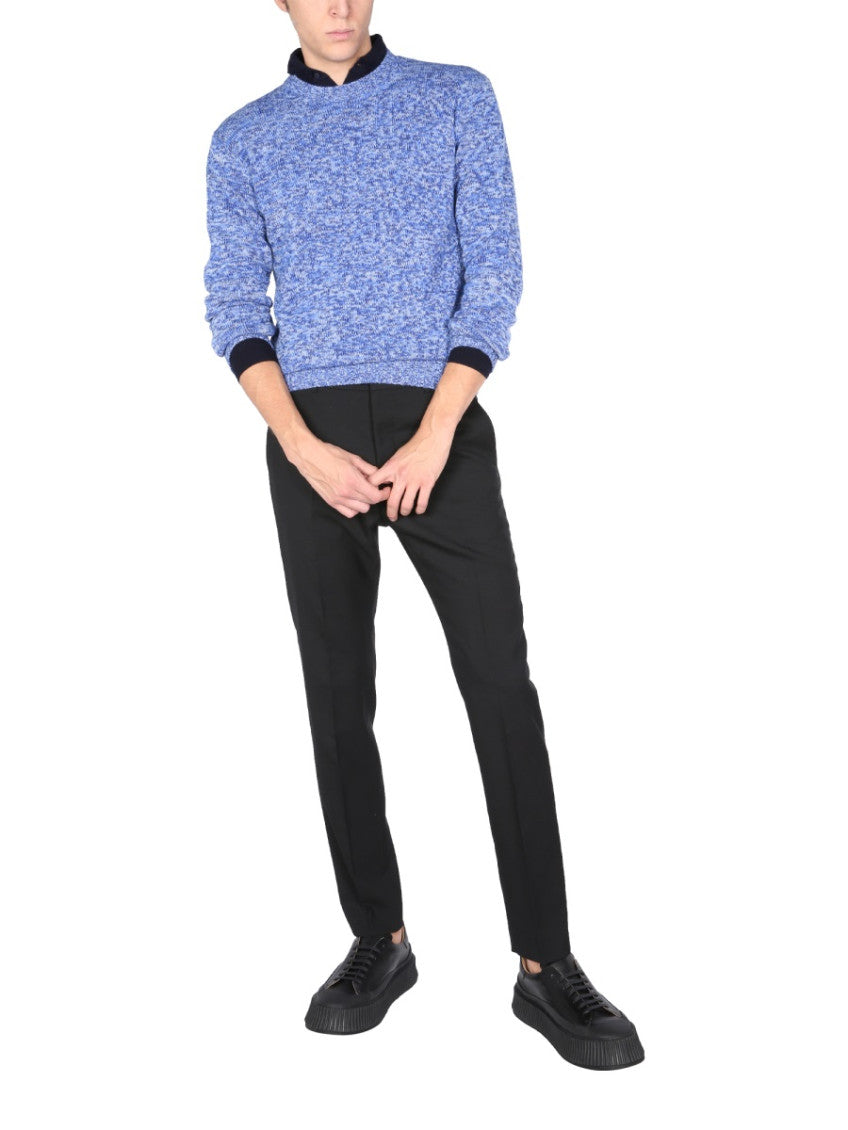 Blue Crew Neck Sweater 2
