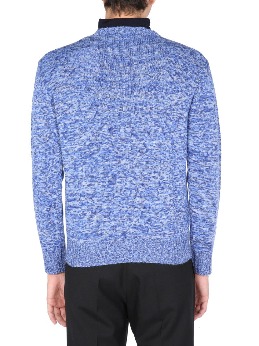 Blue Crew Neck Sweater 3