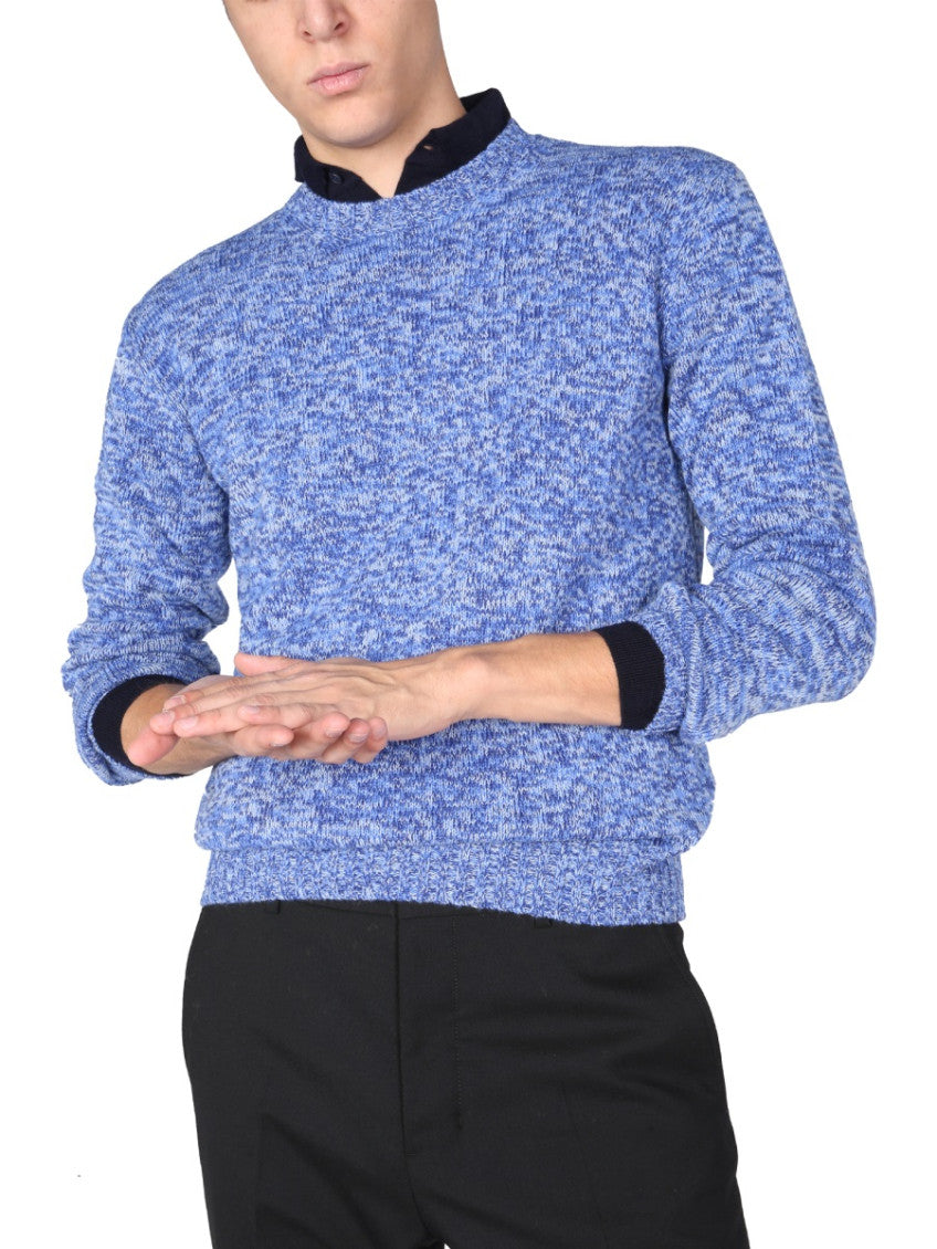 Blue Crew Neck Sweater 4