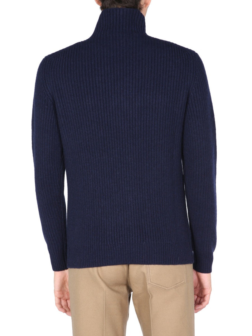 Blue Turtle Neck Sweater 3