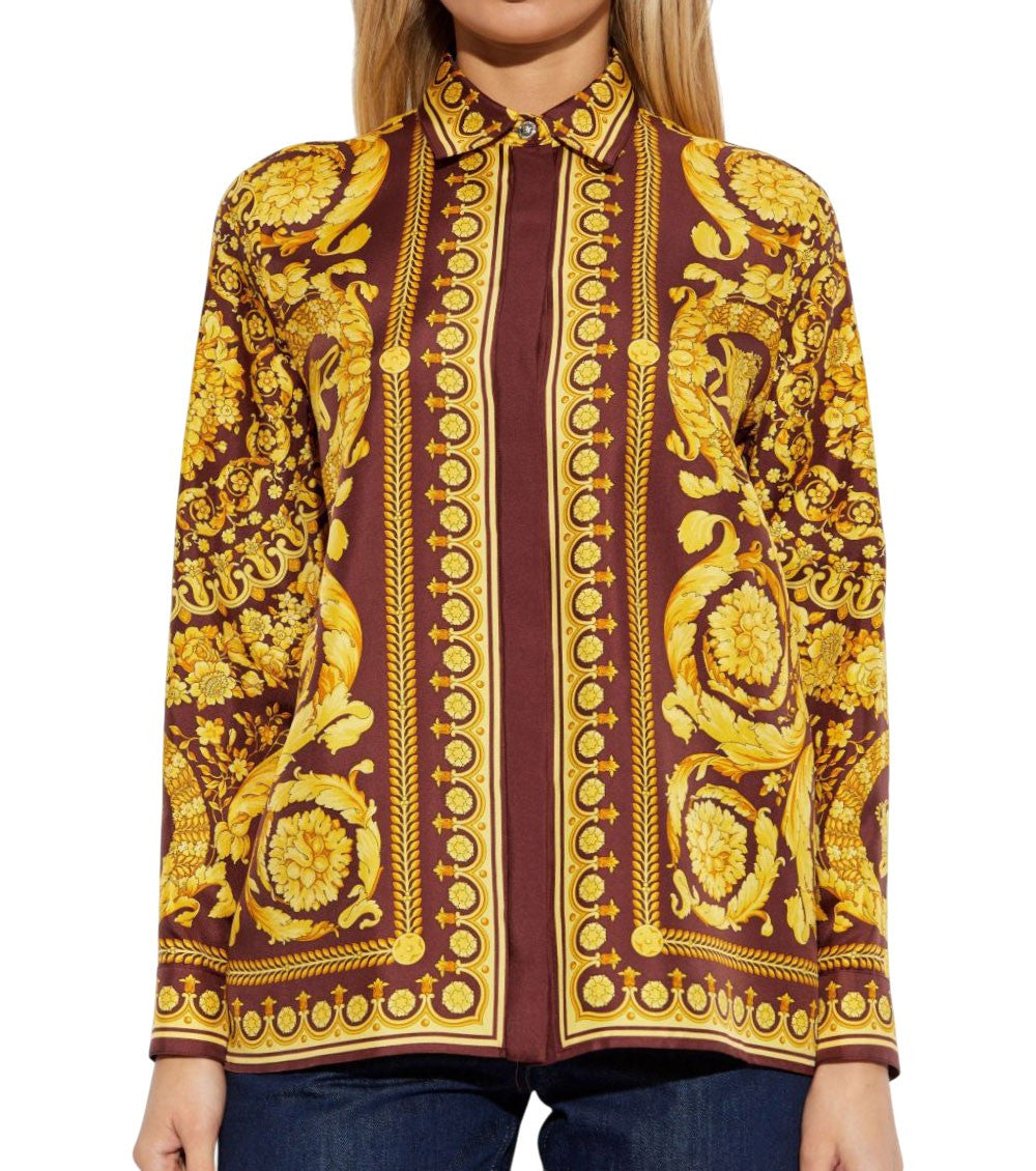 Burgundy Printed Shirt 3