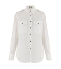 White Regular Solid Shirt 1