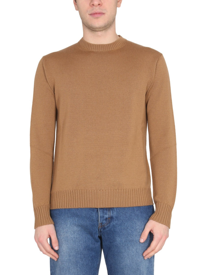 Brown Crew Neck Sweater 1