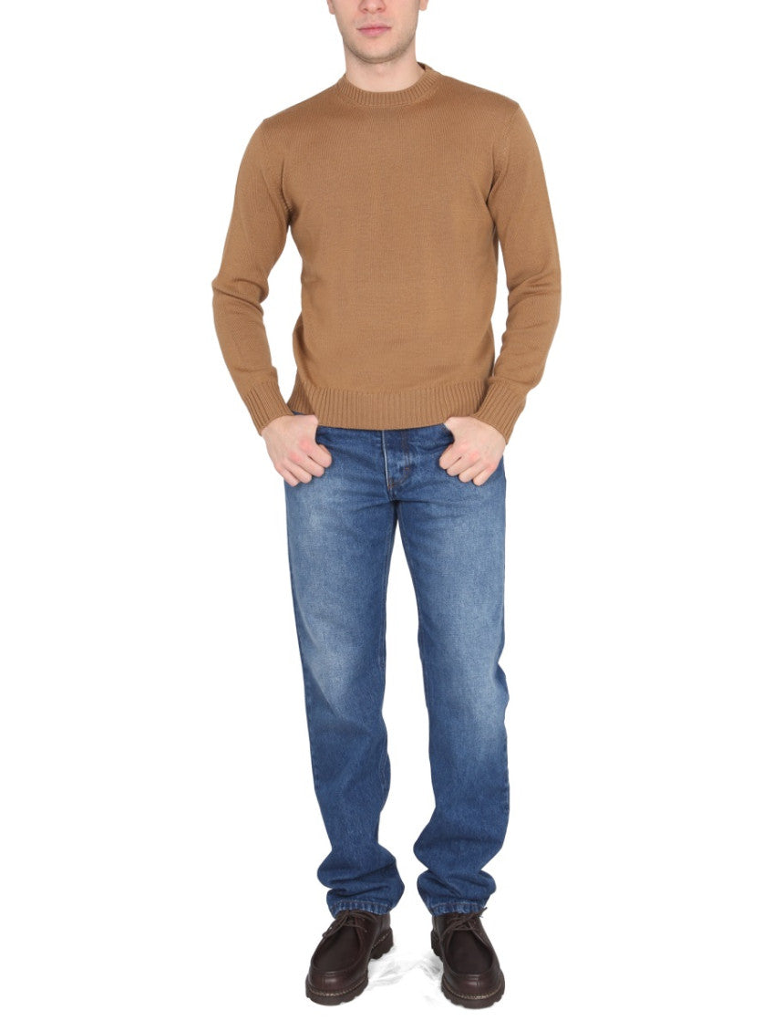 Brown Crew Neck Sweater 2
