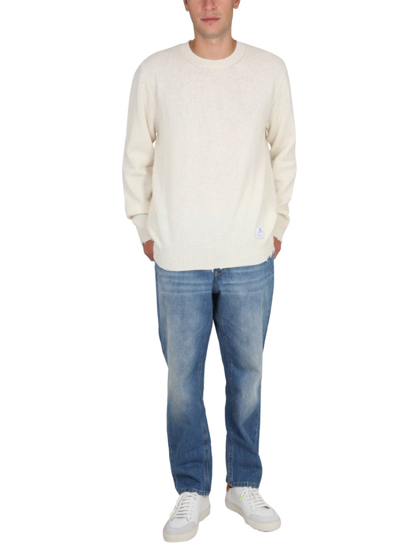 Off White Solid Sweater 2