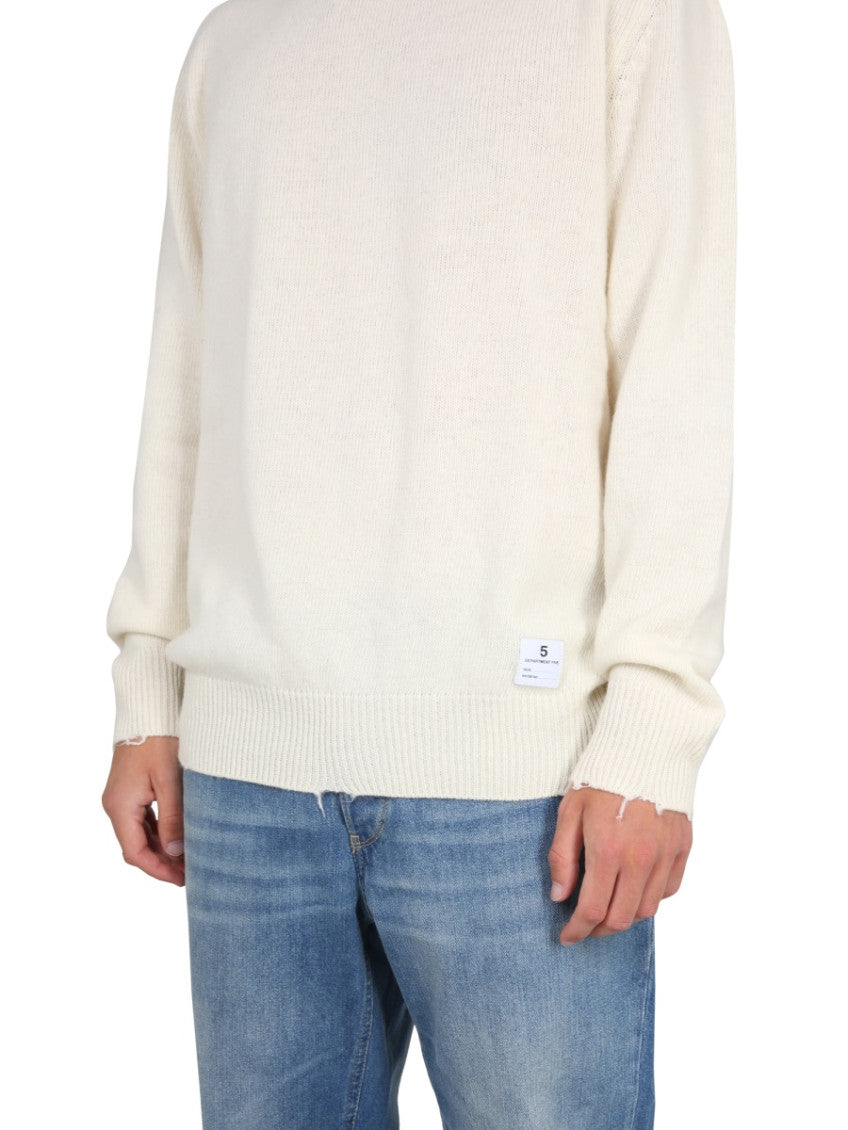 Off White Solid Sweater 4