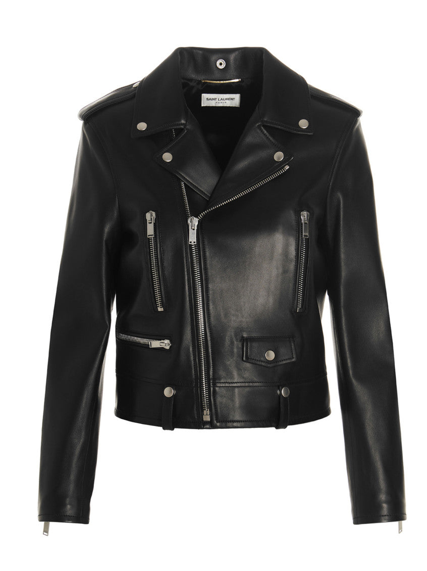 Black Biker Jacket 1