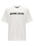 White Logo Embroidery T-shirt 1