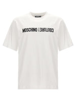 White Logo Embroidery T-shirt 1