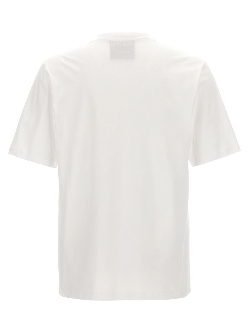 White Logo Embroidery T-shirt 2